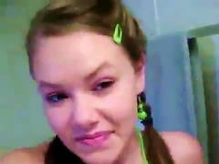 Perfect Brunette Teen In Pigtails Hot Solo Action Porn Videos