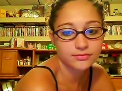 Babe In Cute Glasses Is Fucking On The Webcam Porn Videos